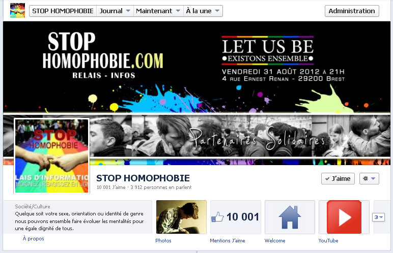 Nous avons atteint les 10000 likes de notre page Facebook :)