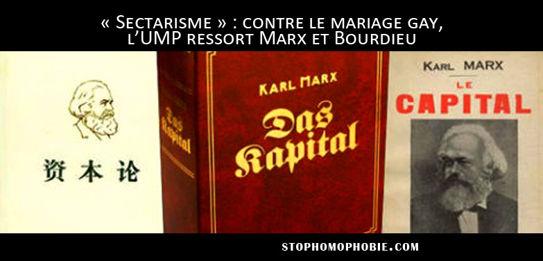 « Sectarisme » : contre le mariage gay, l’UMP ressort Marx et Bourdieu