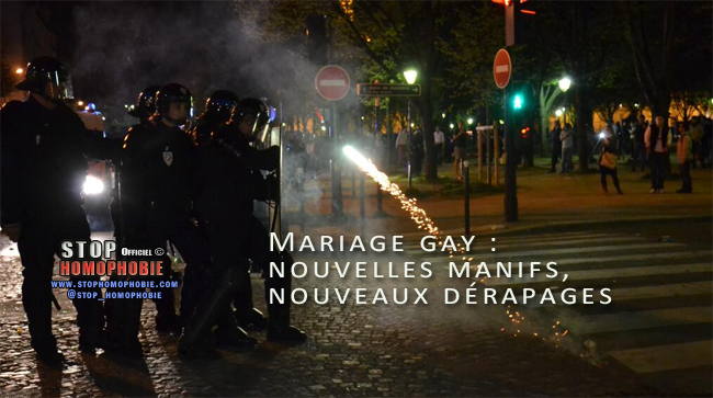 Mariage gay : nouvelles manifs, nouveaux dérapages !
