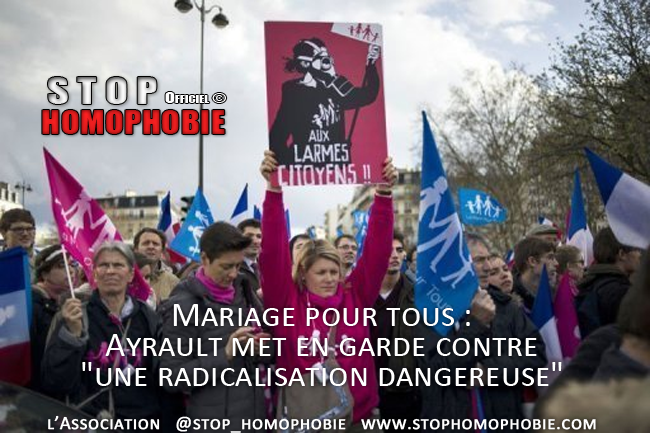 Mariage pour tous : Ayrault met en garde contre "une radicalisation dangereuse"