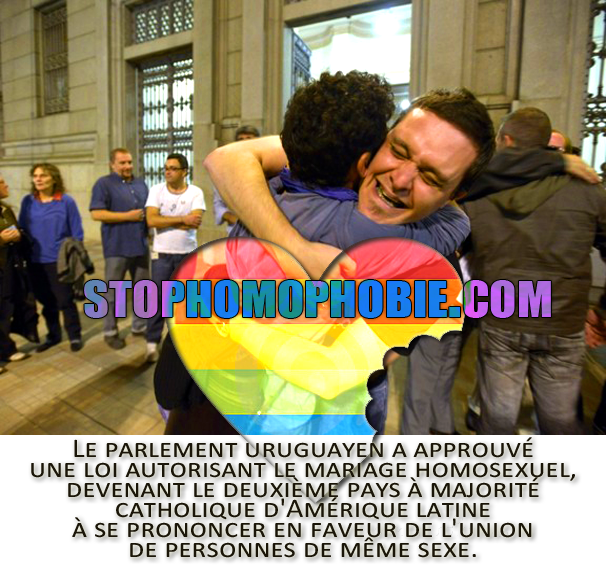 Egalité : L'Uruguay approuve le mariage homosexuel !