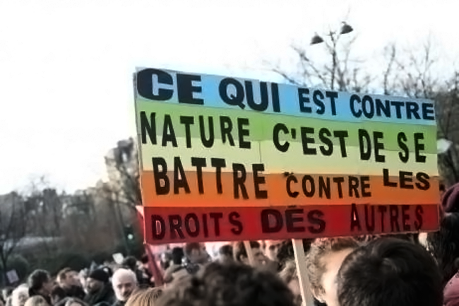 Appel à l'Opposition et à la Contre Manifestation de tous ceux et celles qui en ont marre de voir des rassemblements d'homophobes français nous faire honte dans la rue !