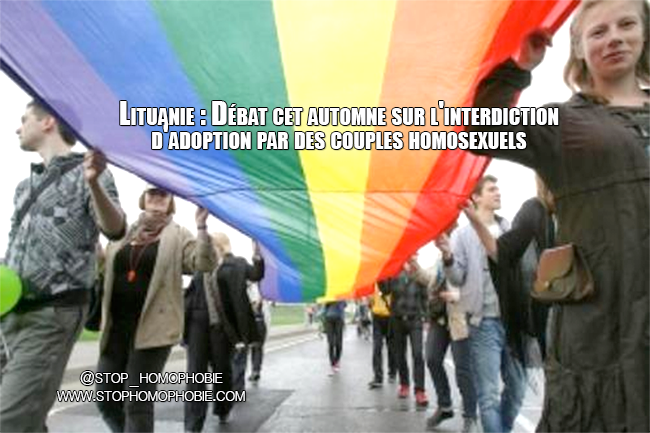 Lituanie : Débat cet automne sur l'interdiction d'adoption par des couples homosexuels