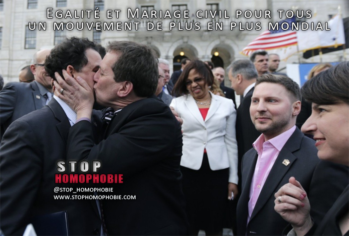 Le mariage pour tous, un mouvement de plus en plus mondial !