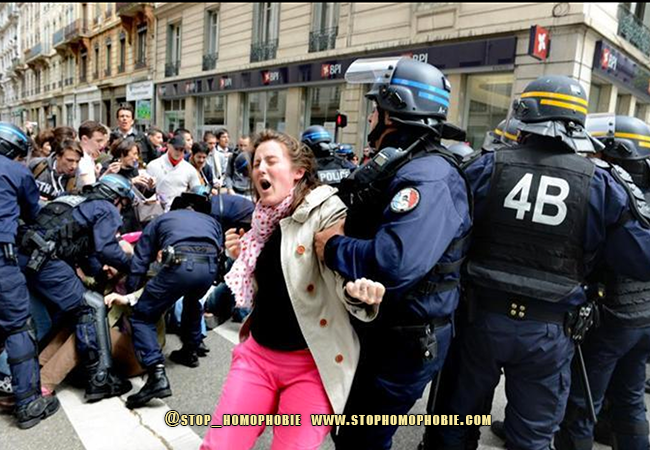 #Lyon : les anti-mariage pour tous "saluent" la visite de #Valls et #Taubira