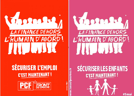 La "manif pour tous" copie-colle des affiches de Jean-Luc Mélenchon