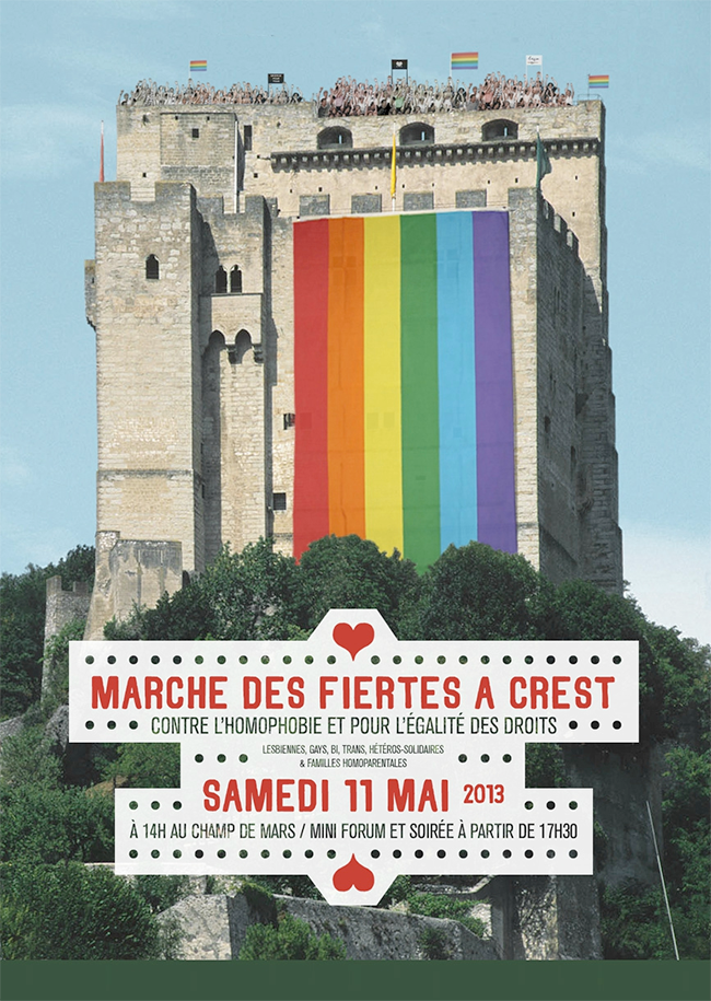 Marche contre l’homophobie à Crest (26) le 11 mai