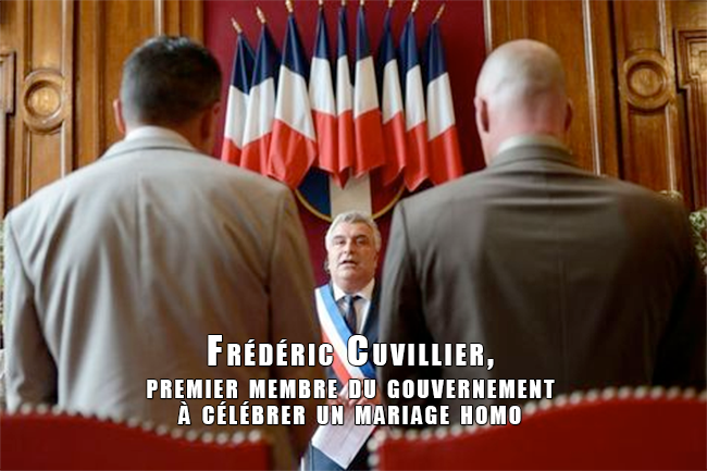 Frédéric Cuvillier, premier membre du gouvernement à célébrer un mariage gay