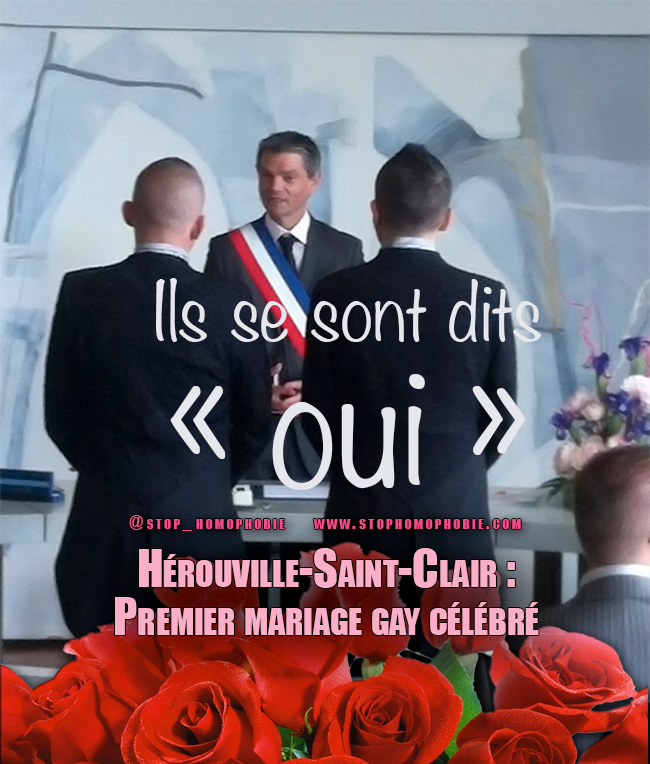 Hérouville-Saint-Clair : Premier mariage gay célébré ce samedi 8 juin <3