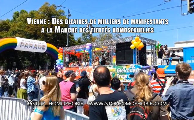Vienne : Des dizaines de milliers de manifestants à la Marche des fiertés homosexuelles