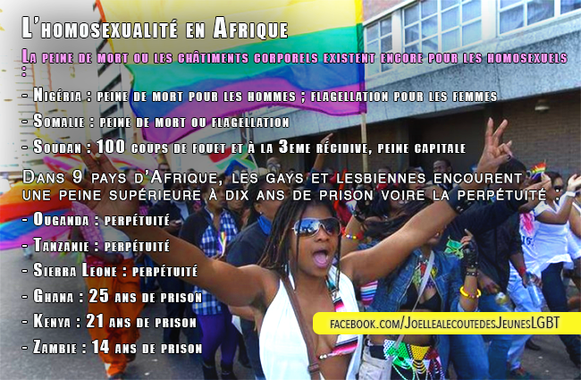 L’homosexualité en Afrique : peine de mort, flagellation, prison...
