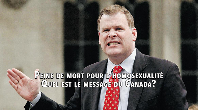 Peine de mort pour l'homosexualité : Quel est le message du Canada?