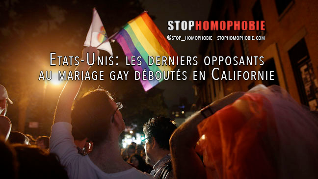 Etats-Unis: les derniers opposants au mariage gay déboutés en Californie