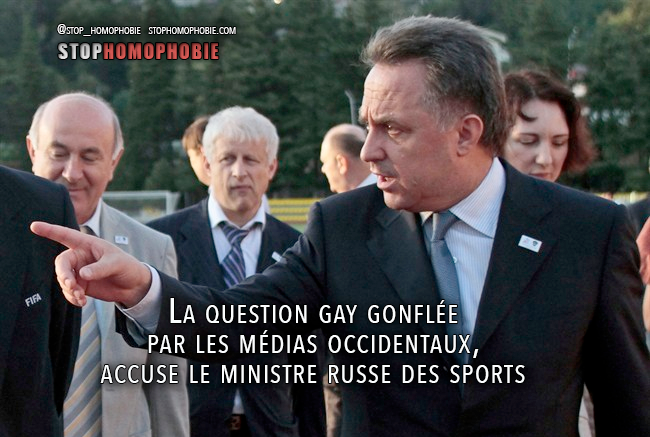JO-2014 : La question gay gonflée par les médias occidentaux, accuse le ministre russe des Sports