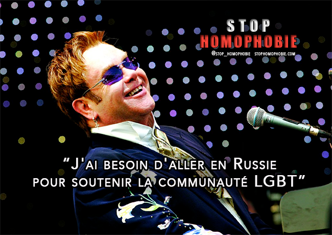 Elthon John : "J'ai besoin d'aller en #Russie pour soutenir la communauté #LGBT"