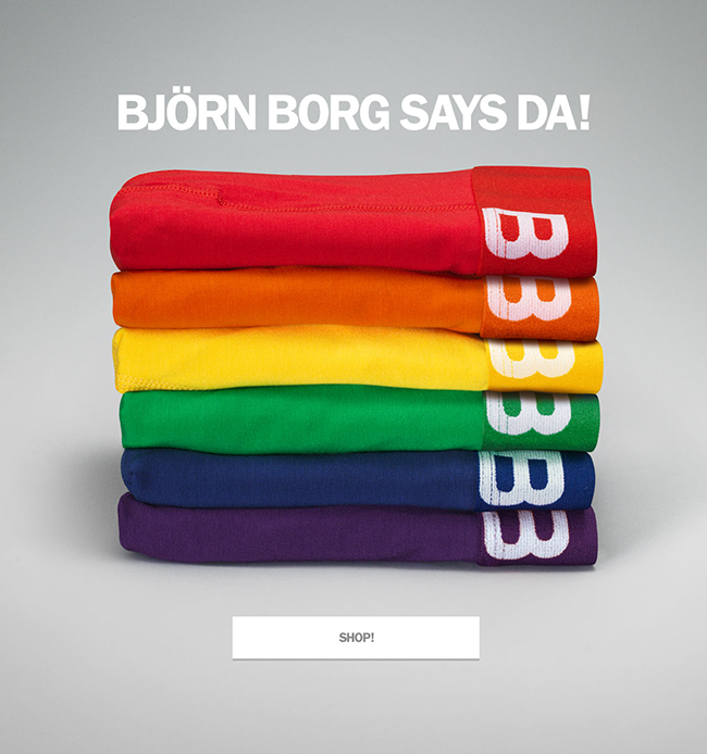 #ToRussiaWithLove : Björn Borg says DA! to our LGBT friends! 