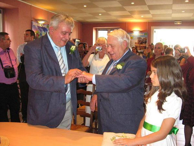 Mariage pour tous à la mairie de Lunay : Daniel et Dominique se sont unis à Lunay, après vingt-cinq ans de vie commune.