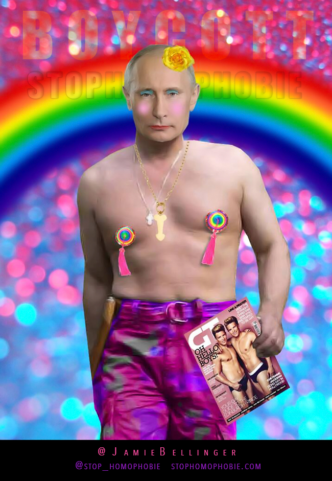 #Sotchi, une cité #gay #friendly ? Vladimir Poutine l'a officiellement annoncé: les homosexuels seront les bienvenus à Sotchi. LOL