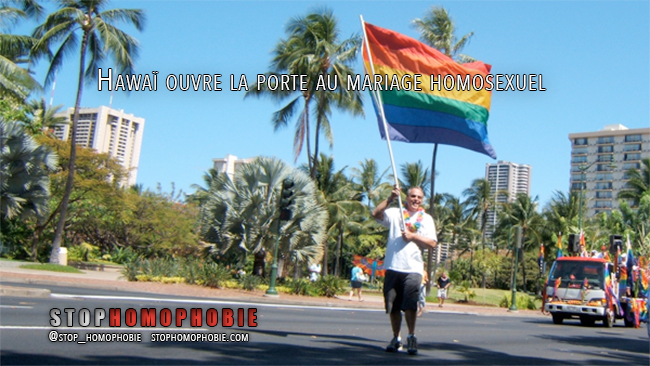 Hawaï ouvre la porte au mariage homosexuel