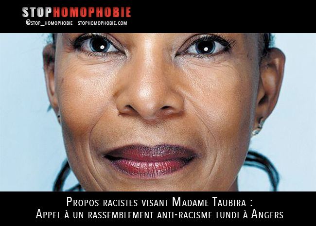 Propos racistes visant Taubira : Appel à un rassemblement anti-racisme lundi à Angers