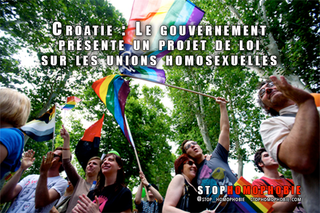 Croatie : Le gouvernement présente un projet de loi sur les unions homosexuelles