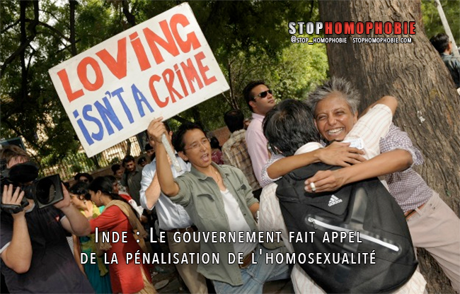 En Inde, le gouvernement fait appel de la pénalisation de l'homosexualité