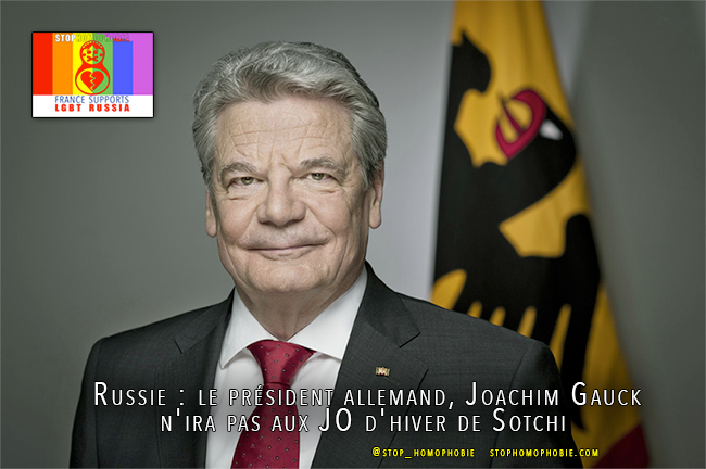 #Boycott #Russie : le président allemand n'ira pas aux #JO d'hiver de #Sotchi 