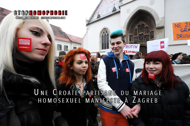 Croatie: manifestation en faveur du mariage homosexuel