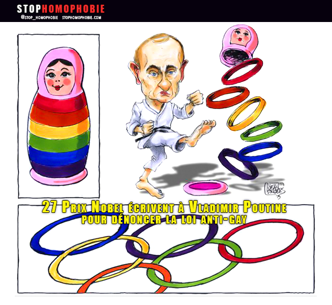 Russie : 27 Prix Nobel écrivent à Poutine pour protester contre la loi anti-gay