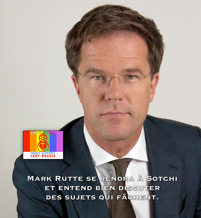 #Homosexualité : Le Premier ministre des Pays-Bas veut en parler à #Sotchi