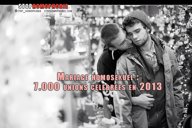 7.000 mariages homosexuels conclus en 2013 en France