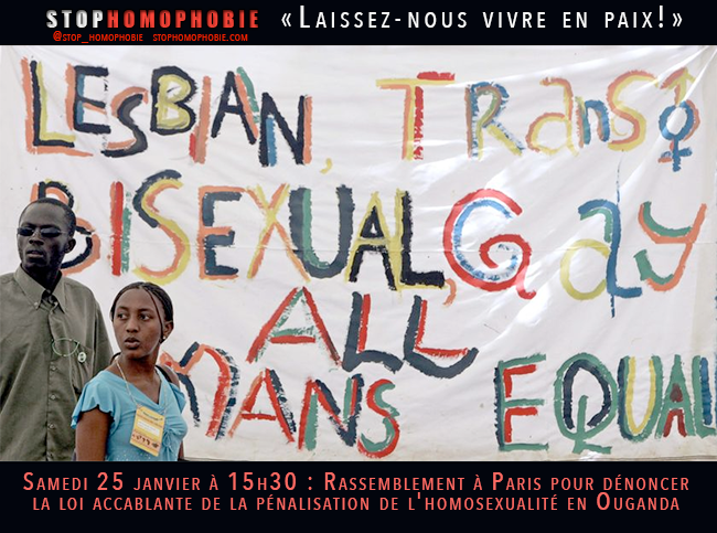 Rassemblement à Paris pour soutenir les LGBT Ougandais : «Laissez-nous vivre en paix!»