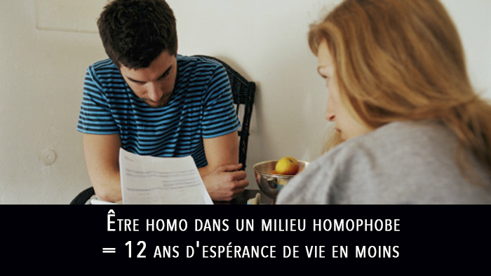 Les #homosexuels vivants dans un milieu #homophobe auraient une espérance de vie réduite