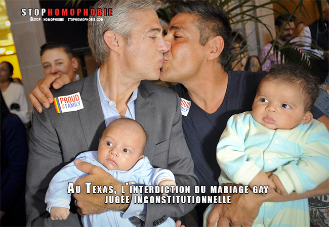 Texas : l'interdiction du mariage gay jugée inconstitutionnelle