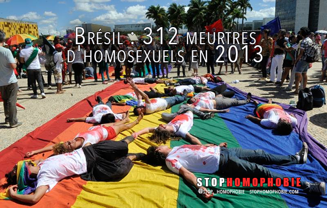 Brésil : 312 meurtres d'homosexuels en 2013