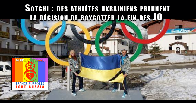 #Sotchi : des athlètes ukrainiens prennent la décision de #boycotter la fin des #JO 