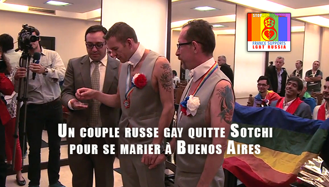 Gays, ils quittent la Russie pour se marier à Buenos Aires 