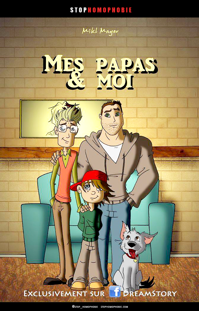 #Bande dessinée : Après «Les D’jeunes, News people, En caisse…» Mikl Mayer nous présente "Mes papas et moi" !