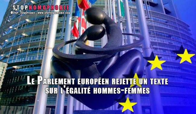 Le Parlement européen rejette un texte sur l'égalité hommes-femmes