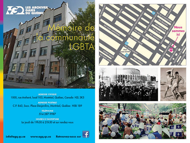 #Solidarité #Mémoire : Les Archives gaies du Québec (A.G.Q.) 