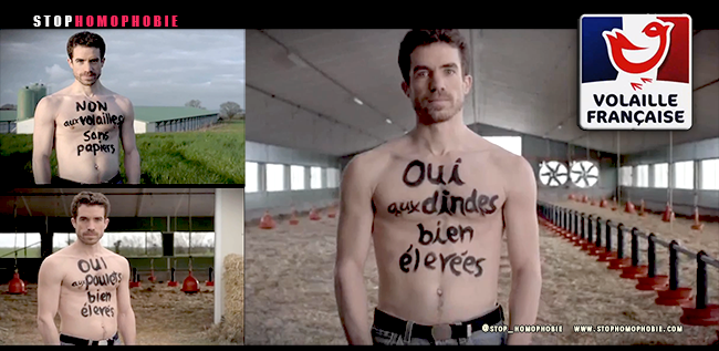 #VIDEO. Mauvais goût : Une campagne aux relents douteux avec un "Homen" pour défendre la Volaille Française