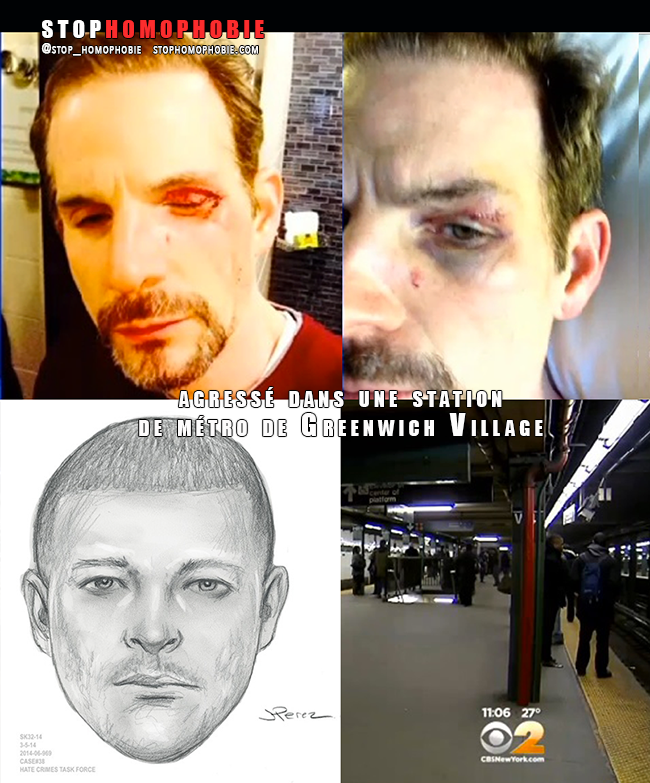 New York : un couple d'#homosexuels violemment agressé dans une station de métro pourtant bondée