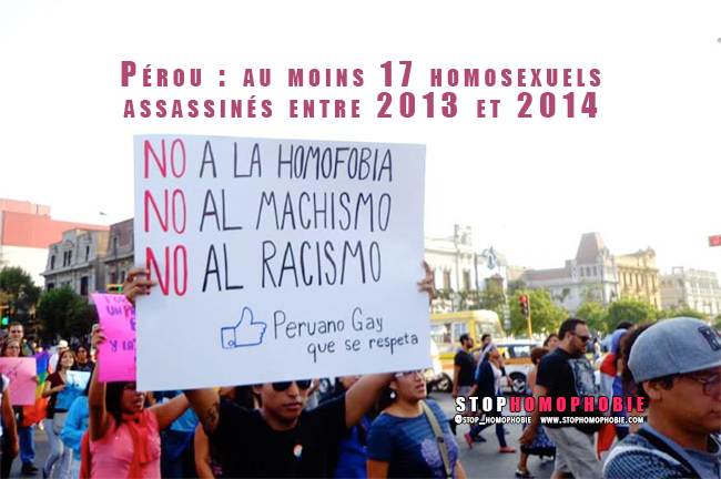 LIMA, Pérou : Au moins 17 homosexuels assassinés entre 2013 et 2014 selon Red Peruana TLGB