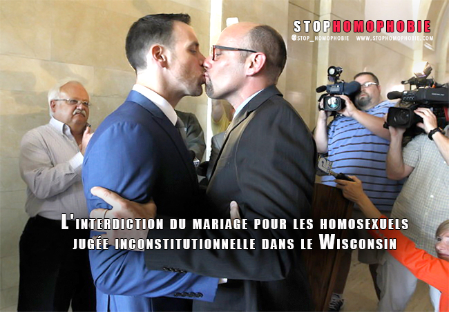 États-Unis : Un juge fédéral invalide l'interdiction du mariage pour les couples homosexuels dans le #Wisconsin