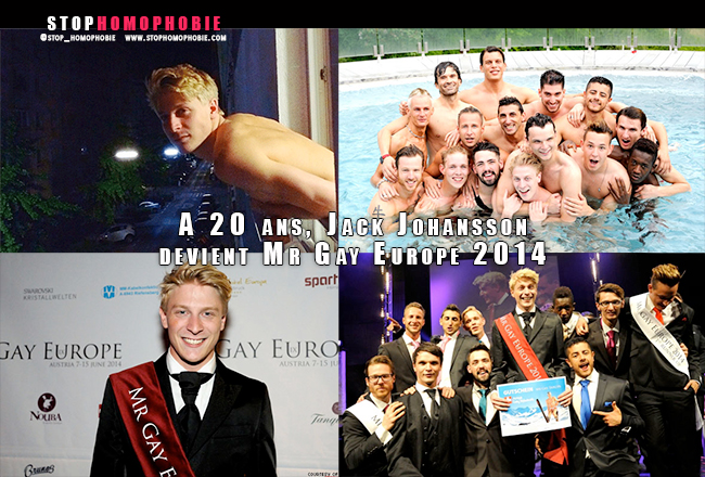 A 20 ans, Jack Johansson remporte le titre Mr Gay Europe 2014