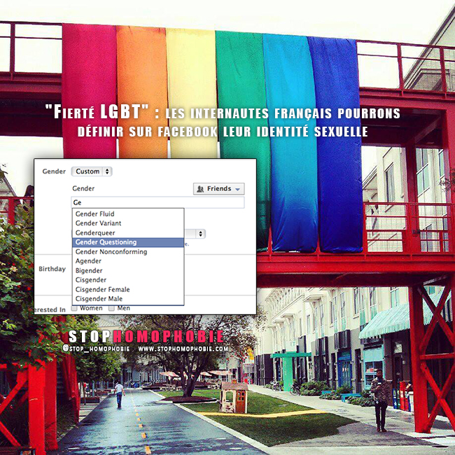 Pour célébrer le mois de la "Fierté #LGBT", les internautes français pourrons définir sur @facebook leur identité sexuelle