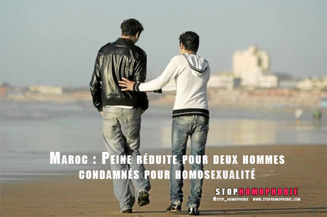 Maroc : Peine réduite pour deux hommes condamnés pour homosexualité
