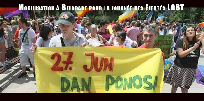 Serbie : Mobilisation à Belgrade pour la journée des Fiertés #LGBT