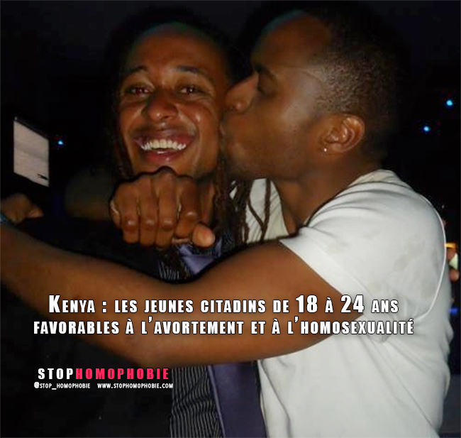 Kenya : l’homosexualité rejetés par une grande majorité de la population mais pas par les citadins de 18/24 ans