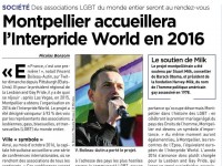 Vincent Boileau-Autin décroche l’organisation de l’Interpride à Montpellier : une 1ère en France.